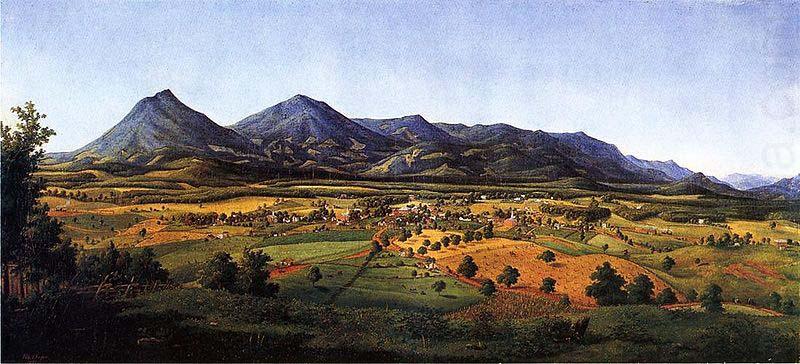 The Peaks of Otter and the Town of Liberty, Edward Beyer